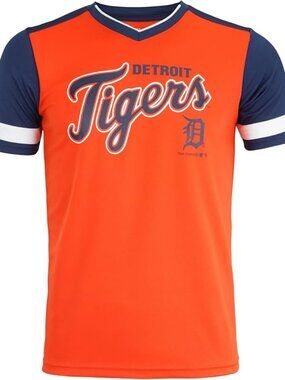 MLB Youth Boys Detroit Tigers Baseball Jersey T-Shirt Large 10 12 Unisex Orange